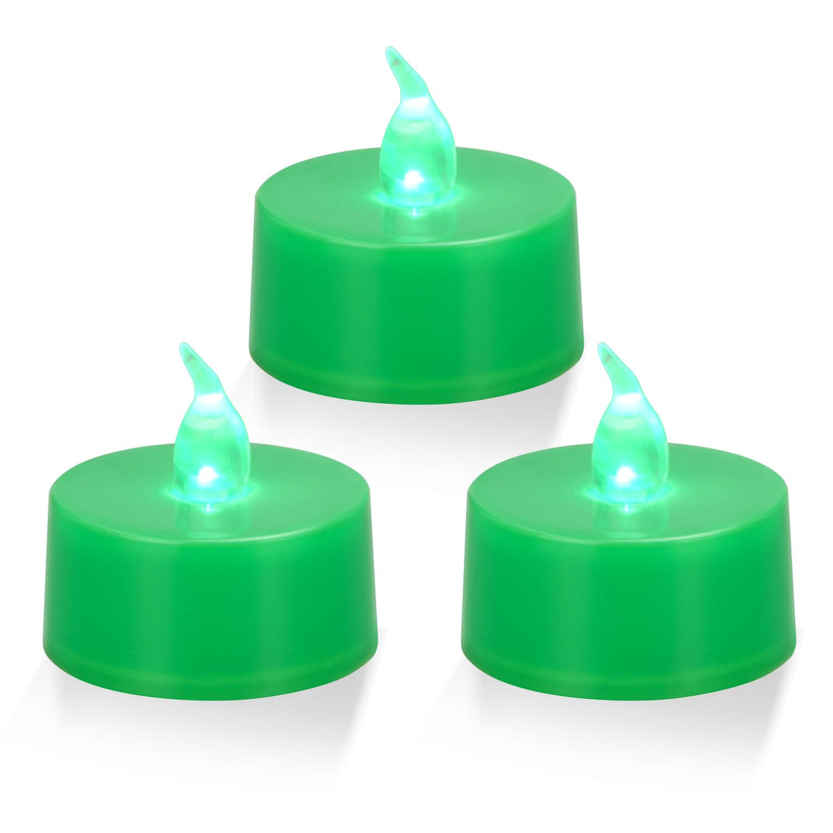 KOABY 24 Pack Pink Light Flameless Tea Lights, Pink Base, Last 100H