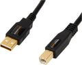 Amazon Basics USB Printer Cable, USB-A to USB-B 2.0, 1.8 m, Black