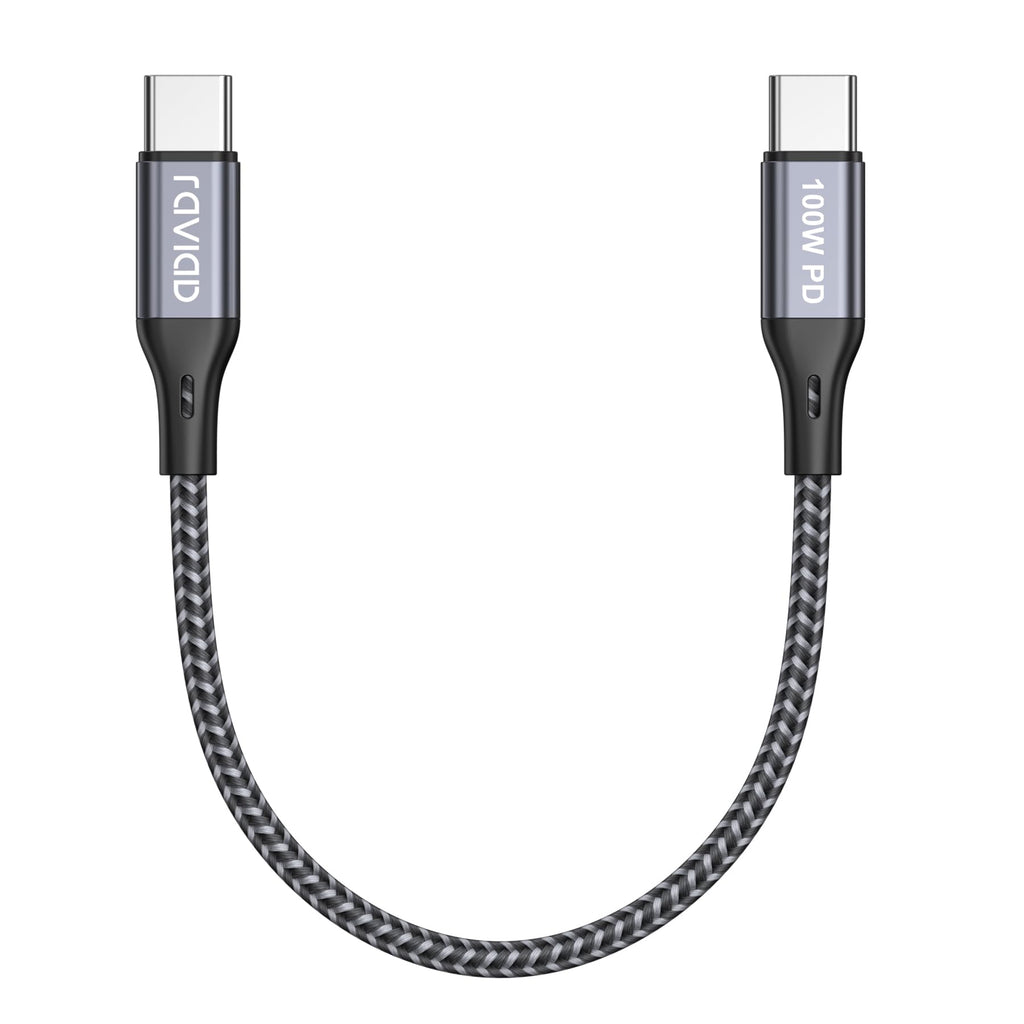 RAVIAD 100W USB C to USB C Charger Cable 2M 2Pack, USBC to USBC Cable 5A