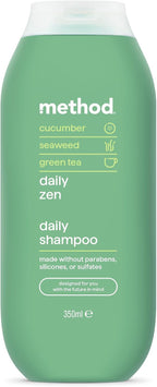 Method Daily Zen Shampoo, Cucumber & Green Tea, Sulphate Free, 350ml