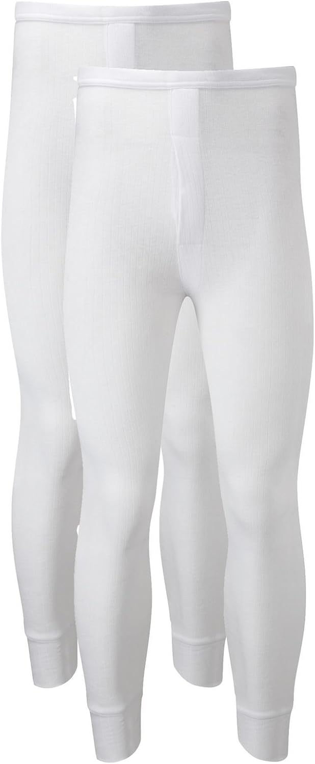 Heatwave® Pack of 2 Men's Thermal Trousers Long Johns Warm Underwear Baselayer, S M L XL XXL Thermals