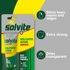 Solvite Wallpaper Repair Adhesive, Extra-Strong Paste, 1 x 56 g