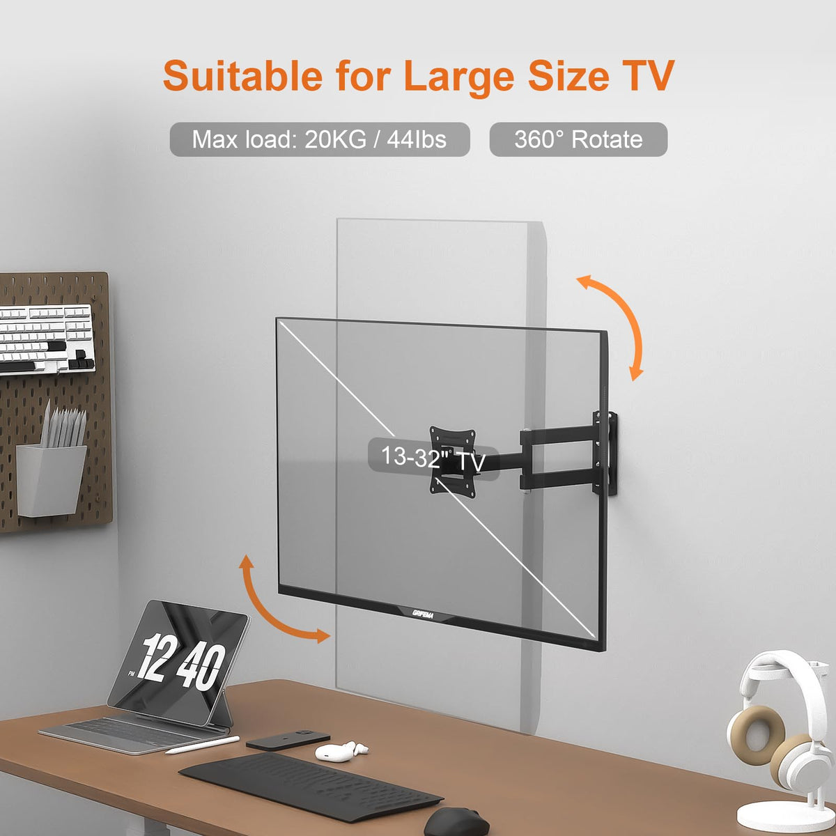 GRIFEMA Tilt TV Wall Bracket for 26 to 65 Inch TVs