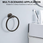 SetSail Towel Holder for Bathroom Wall Matte Black Towel Ring