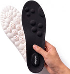 Original Stepprs Comfort Boosting Massage Insoles, 4D Memory Foam Thermal Insoles with Arch Support for Men and Women (Orange, EU 37-38)