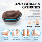 VALSOLE Thick Warm Wool Insoles for Men Women,Orthotic Insole,Arch SupportFor Insole,Plantar FasciitisInsole,for OverPronation,Flat Feet,Metatarsalgia,Heel Pain,Fleece Thermal Insoles(4-23cm,Brown)