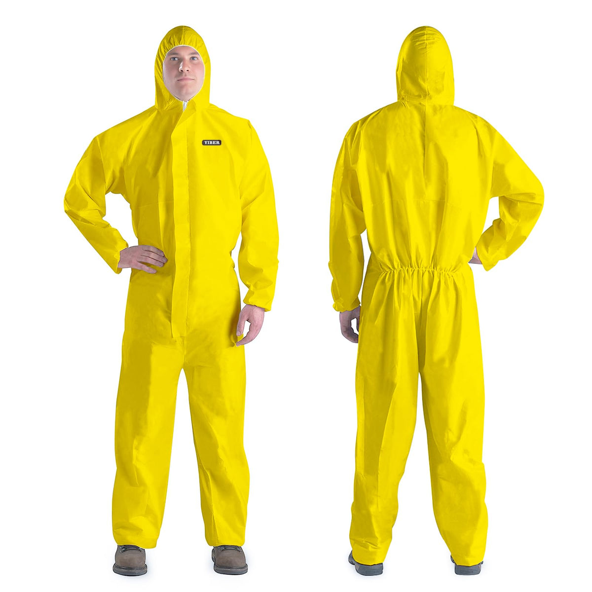 Hazmat suit, Disposable coveralls for Painting, Ideal Halloween Cosplay Hazmat Costume, White, Medium, 2