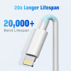 iPhone Charger Cable 3Pack 1.8M MFi Certified Fast Charging Lightning Cable