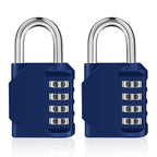 ZHEGE Combination Padlock, 4 Digit Combination Locker Padlock (Red)
