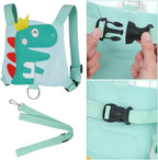 AOMIG Baby Reins, Baby Walking Reins and Toddler Safety Harness, Dinosaur Baby Reins Safety Leash for Toddlers Boys and Girls (Green)
