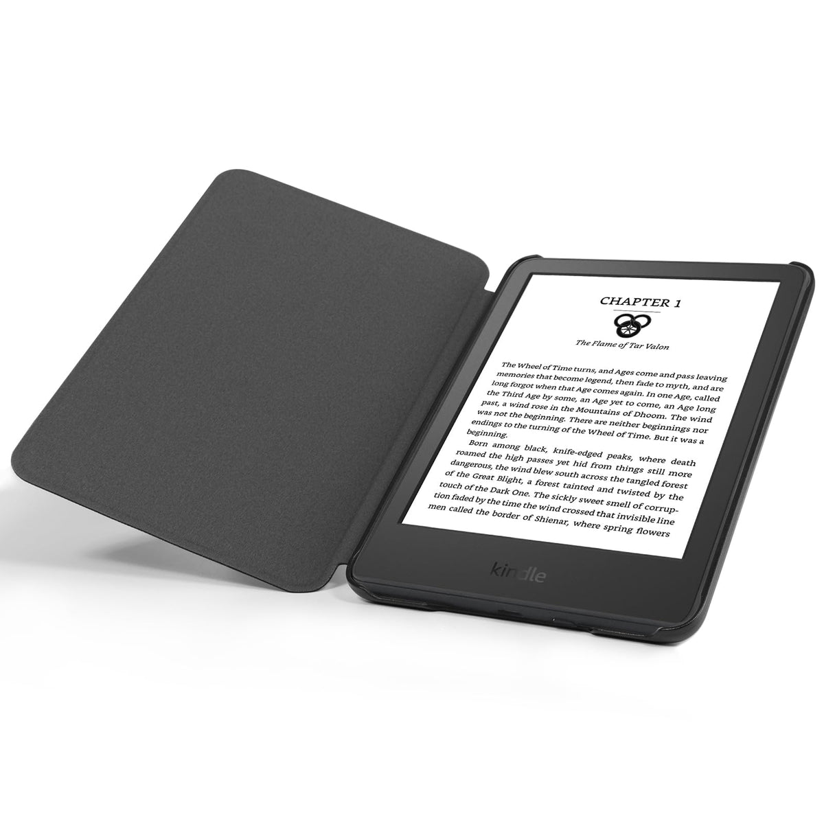 CoBak Case for 6" Kindle 11th Generation 2024 and 2022, Premium PU Leather Smart Cover with Auto Sleep/Wake for Kindle, Black