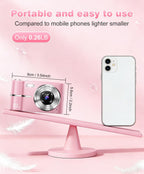 Digital Camera, 1080P FHD Vlogging Camera 50MP Compact Portable Photo Camera with 2.4" Screen, 16X Digital Zoom Mini Small Pocket Camera for Kids Students with 1 Battery, 16GB Card (Pink)