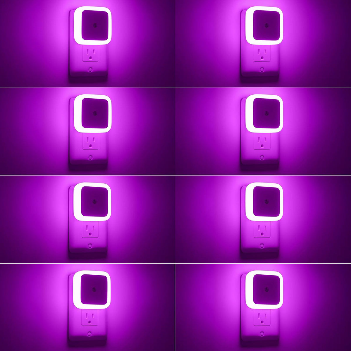 Sujeet Night Light, Night Lights Plug into Wall 8-Pack, Nightlight Plug in Night Light, Dusk to Dawn Night Lamp Led (Warm White)