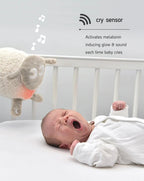 Sweet Dreamers, Rechargeable Ewan Deluxe, Beige | Baby & Infant Sleep Aid Gift | Cry Sensor & Nightlight | 10 Soothing White & Pink Noise Sounds | Continuous or Timer Playback | Machine Washable