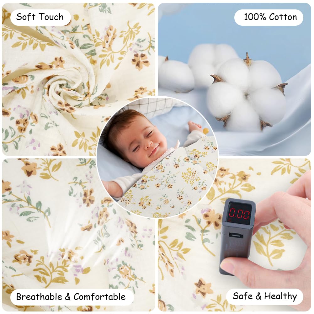 Aolso Breastfeeding Cover Nursing Cover, Muslin Cotton Soft Breathable Nursing Cover, Adjustable Strap Breast Feeding Coverall for Car Seat Blanket and Stroller Coverall (White-Bear)