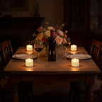 100 Pack Flickering LED Tea Lights, Last 100H+, Warm White Light