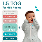 Love To Dream Swaddle Up, S 3.5-6kg, Olive Twigs, 1.5 Tog
