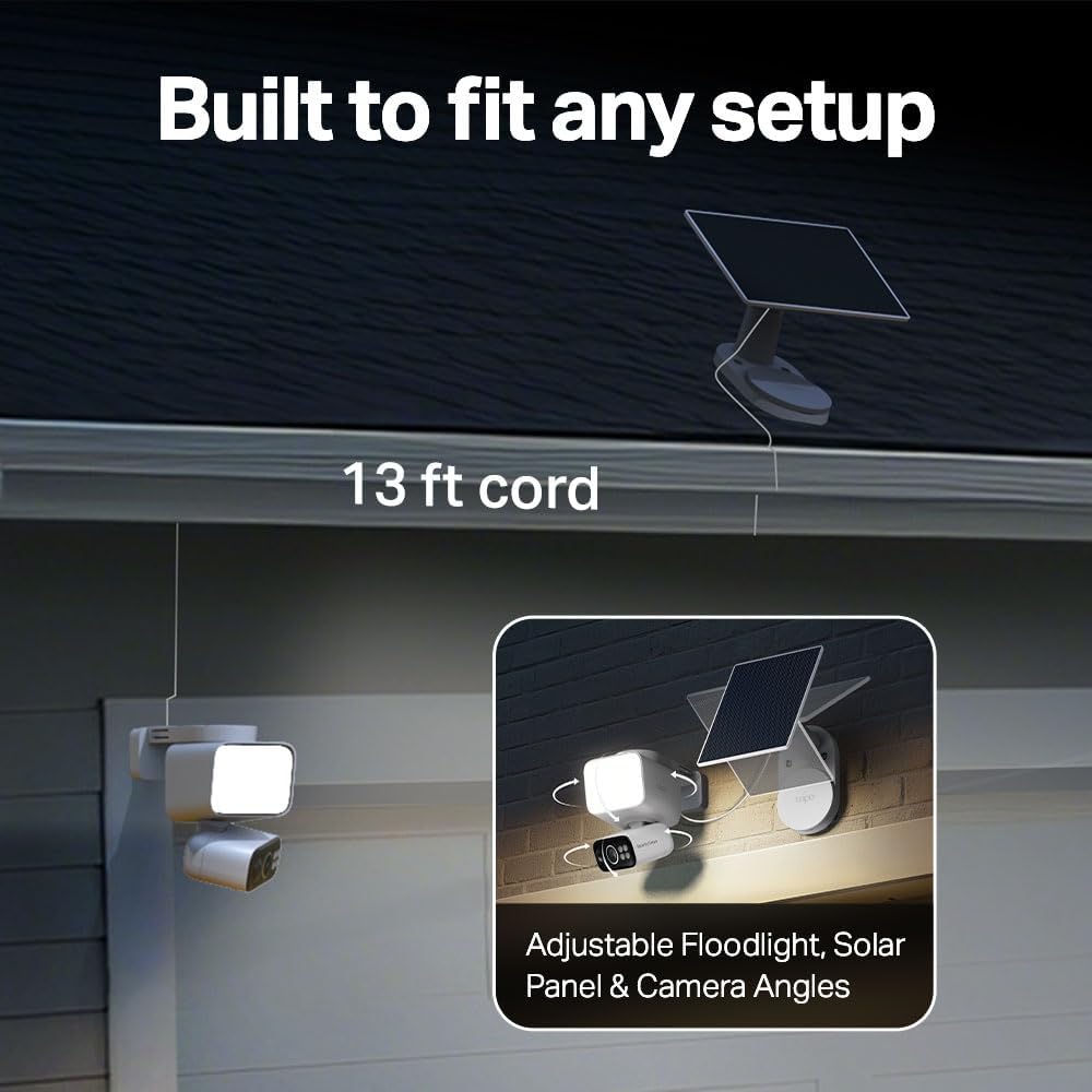 Tapo C615F KIT 2K 3MP Solar Floodlight Outdoor Security Camera Wireless