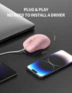 TECKNET USB Wired Mouse,6400 DPI Optical,6-Button Ergonomic Computer Mouse
