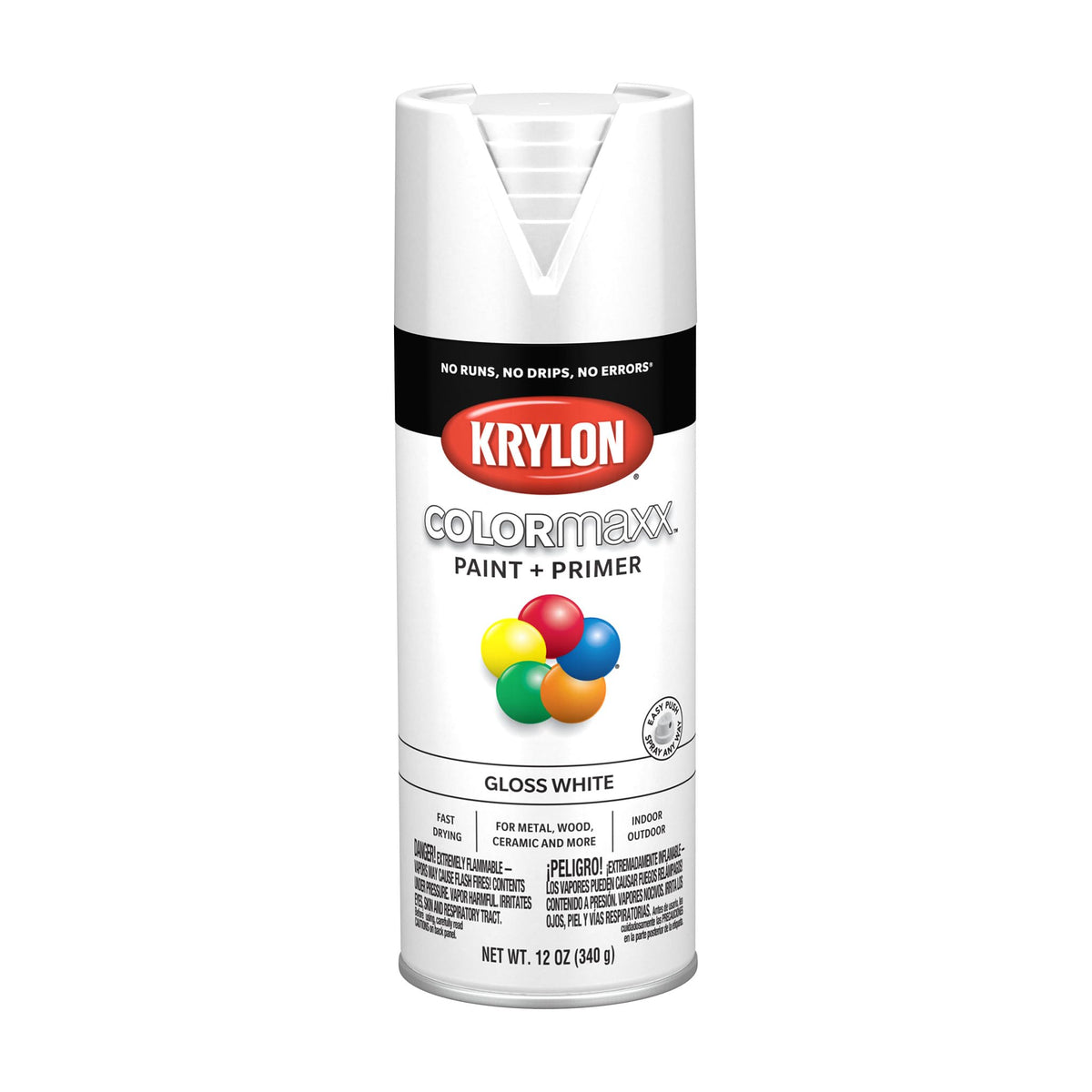 Krylon ColorMaxx 12 Oz. Gloss Spray Paint, Pumpkin Orange - 1 Each