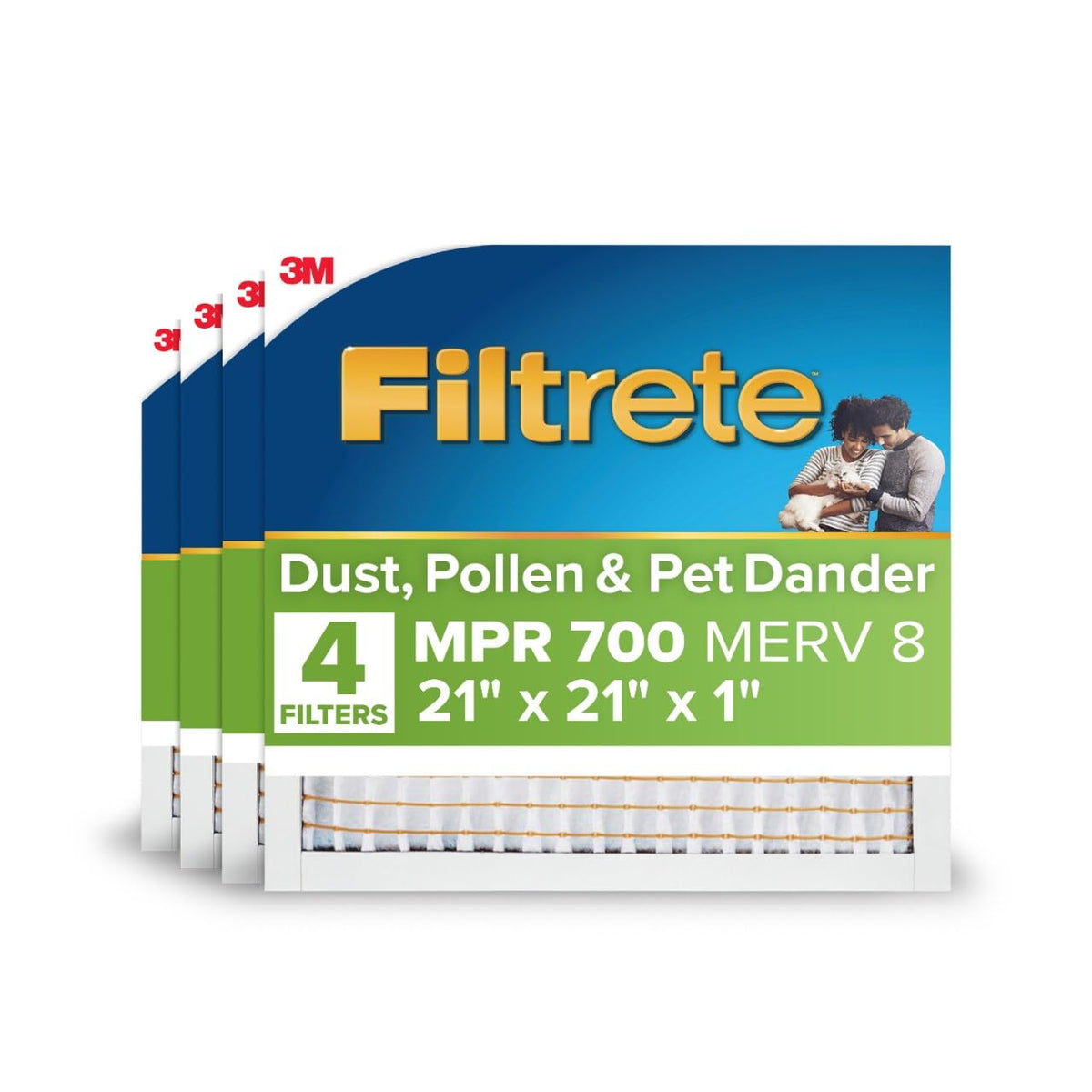 Filtrete 16x25x1 Air Filter, MERV 8, MPR 700, 4 HVAC Filters