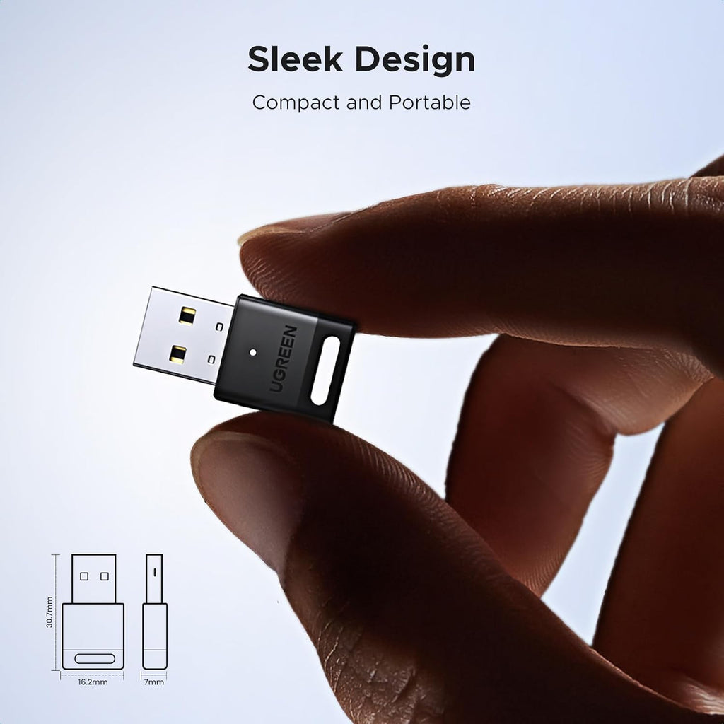 UGREEN Bluetooth 5.4 Adapter, USB Bluetooth Dongle for PC, Plug & Play