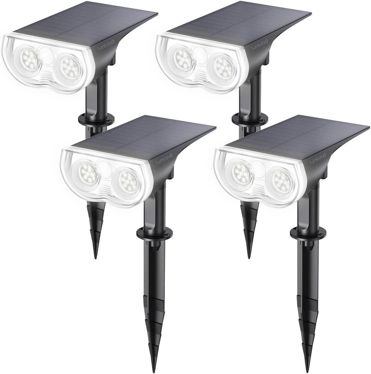 Linkind Halloween Solar Lights Outdoor Spotlight Waterproof RGB 2 Pack
