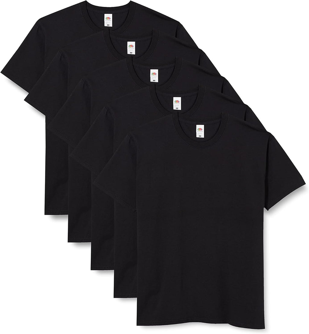 Fruit of the Loom Men's T-Shirt Iconic Tee, Lightweight Ringspun Tee, 5 Pack