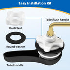 Hibbent Universal Metal Front Mount Toilet Handle Replacement Kit