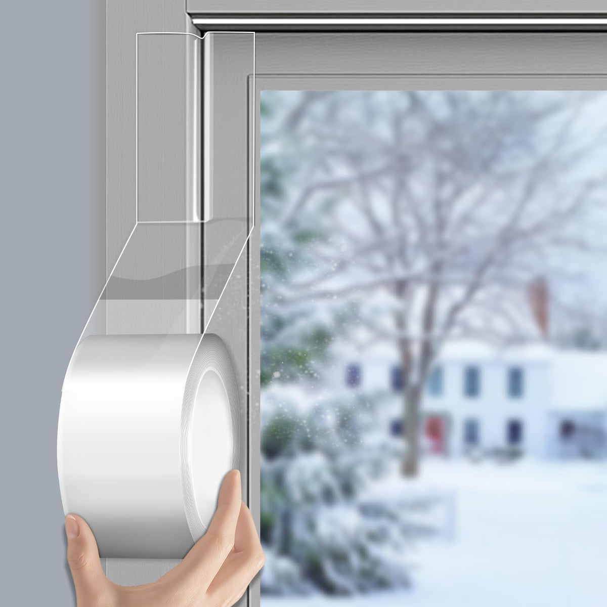 Draft Excluder Tape for Windows Doors, Removable Weather Seal, 3.5cm x 10m