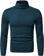 Men's Thermal Turtle Neck Top Long Sleeve Turtleneck Shirts Basic Undershirt Baselayer Pullover for Winter