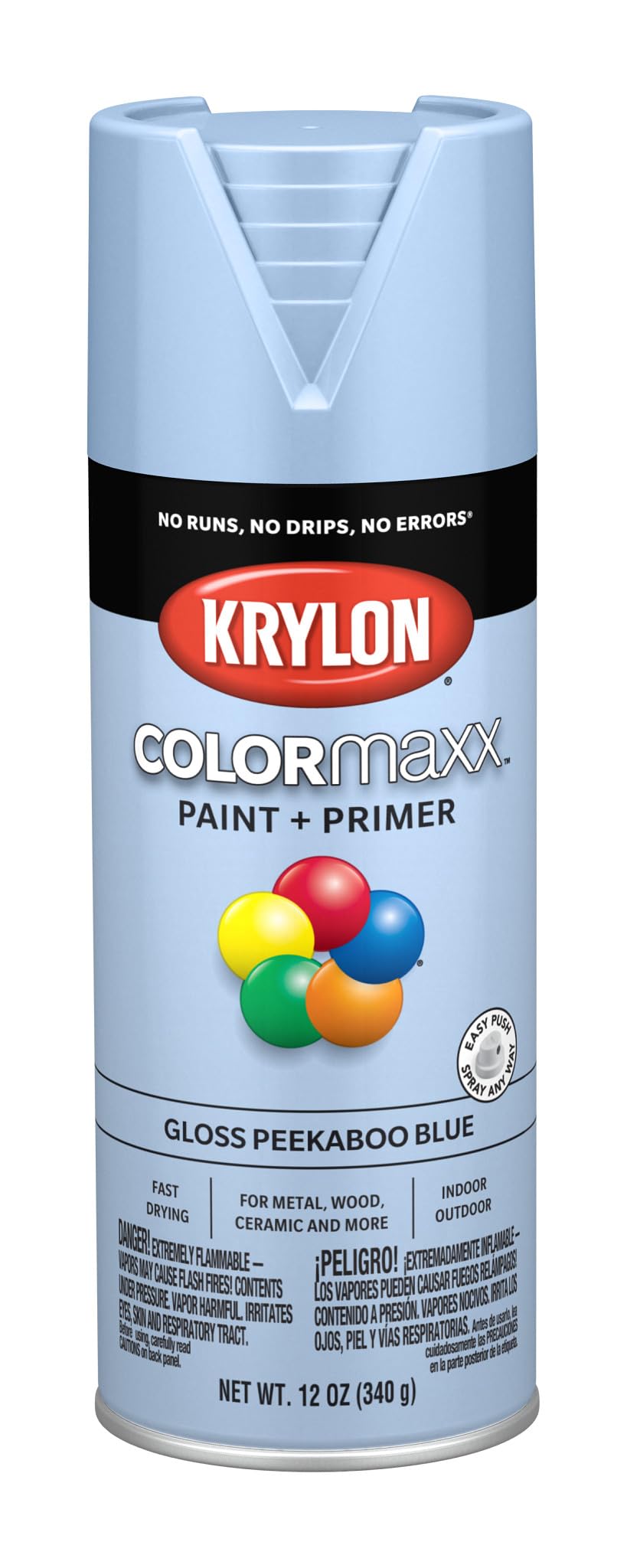 Krylon ColorMaxx 12 Oz. Gloss Spray Paint, Pumpkin Orange - 1 Each