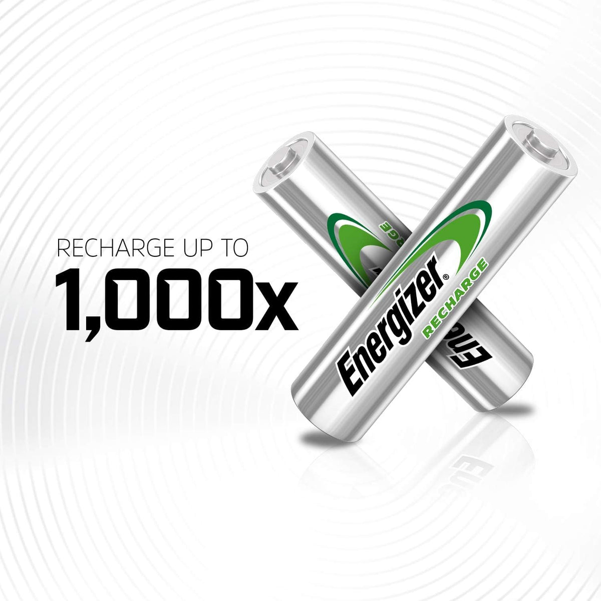 Energizer Recharge Universal Rechargeable AA Batteries (4 Pack) 1300 mAh
