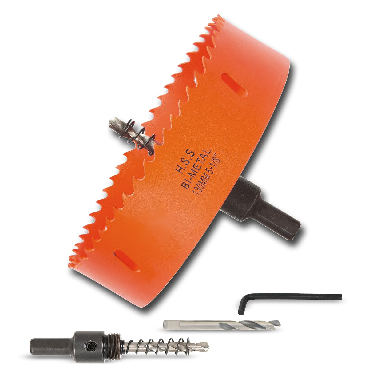 7-1/8 inch Hole Saw for Wood, Metal, Plastic & Drywall, with Arbor