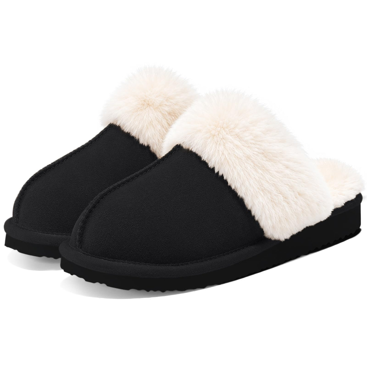 Litfun Women's Fluffy Memory Foam Slippers House Shoes Indoor