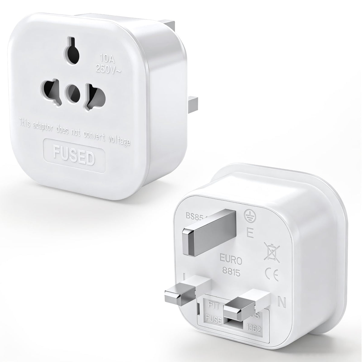 European to UK Plug Adapter US to UK Power Adaptor,US to UK Travel Adapter,13A 250V World Global Appliance Converter for the Visitor from USA, EU, Australia, Thailand, Canada, Japan,China.