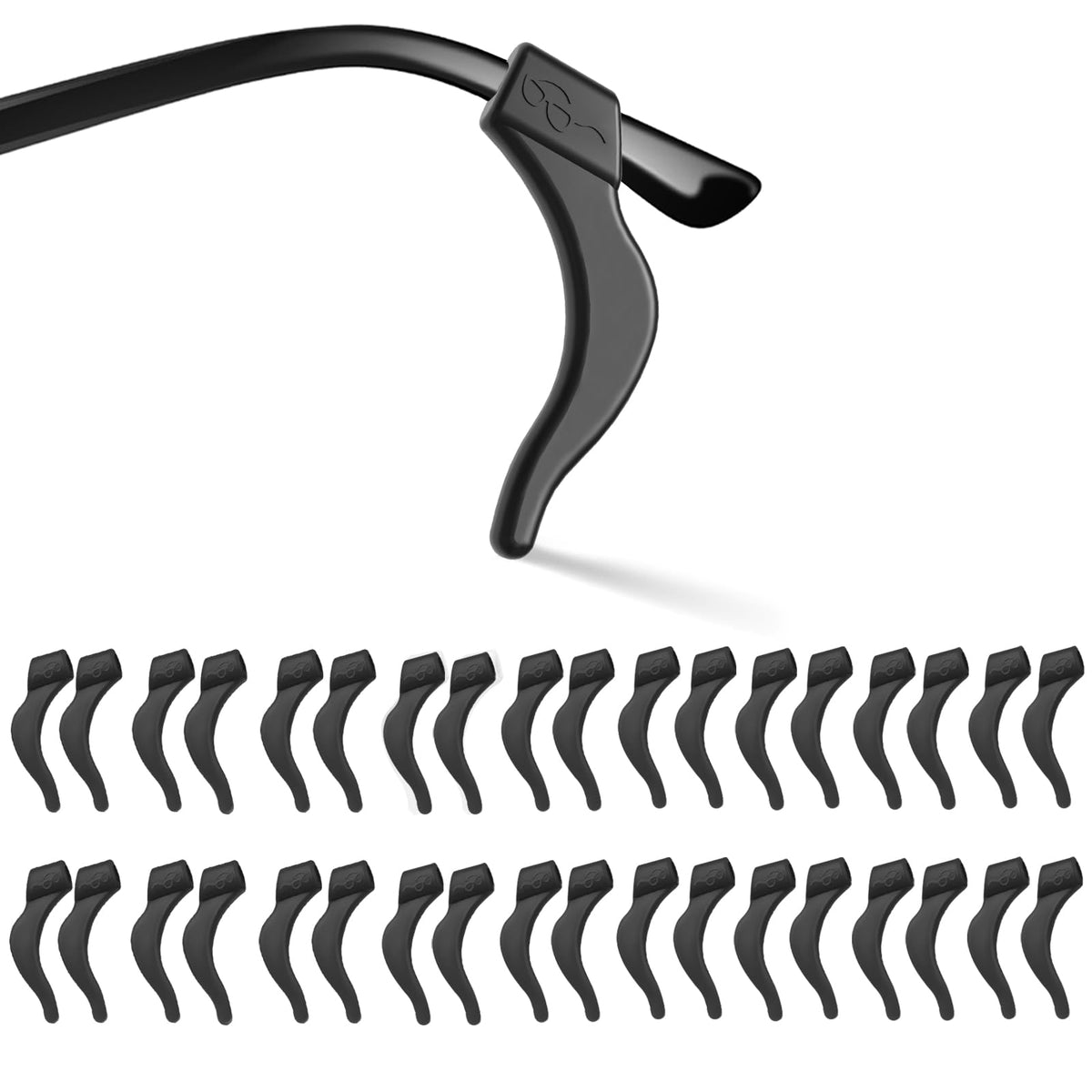 SMARTTOP Eyeglass Ear Grip-20 Pairs eye glasses ear grippers Anti-slip holders for ears,Silicone Ear Hook,glasses ear grip Retainer for Sports Glass Sunglasses Reading