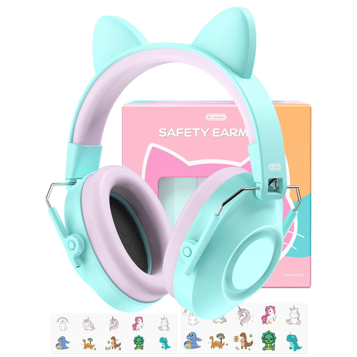 Dr.meter EM100 Noise Cancelling Headphones for Kids Adults, Ear Muffs