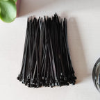 100 Pack Black Plastic Cable Ties 300mm×3.6mm Heavy Duty Strong Nylon Premium Self Locking 12 inch/30 cm Long Zip Tie Wraps