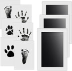 Nabance Baby Hand and Footprint Kit, 3 Inkless Print Pads, 6 Imprint Cards