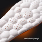 Original Stepprs Comfort Boosting Massage Insoles, 4D Memory Foam Thermal Insoles with Arch Support for Men and Women (Orange, EU 37-38)