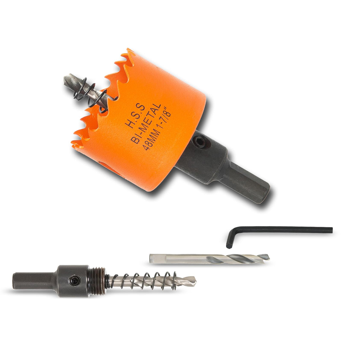 7-1/8 inch Hole Saw for Wood, Metal, Plastic & Drywall, with Arbor
