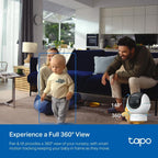 Tapo C200P2 2-Pack Full HD Indoor Security Camera Pet Camera House Security