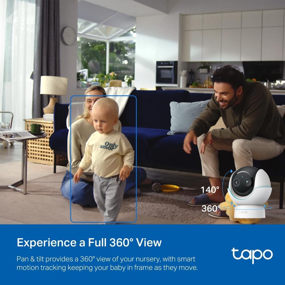 Tapo C200P2 2-Pack Full HD Indoor Security Camera Pet Camera House Security