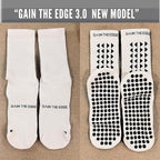 Gain The Edge Football Grip Socks 3.0-2pc and 4pc Set - Non Slip Football Socks - Updated Model