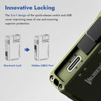 WUBEN G5 Rechargeable EDC Flashlight, Mini Flat Bright Small Flashlight