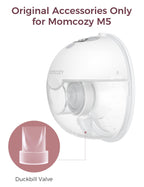 Momcozy M5 Smart Wearable Breast Pump, Double Pack, Gray