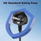 Power Cable Compatible with Samsumg TV 3M, Mellbree Quality Safe Right Angle Suitable for Awkward Space Figure 8 Power Cable Compatible with Samsung, LG, Panasonic TV Black