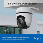 Tapo TP-Link C310 – Indoor Outdoor WiFi Surveillance Camera, 3MP Resolution, IP66 with Night Vision, Motion Detection and Instant Alarm, Control with iOS App, Android, Compatible with Alexa