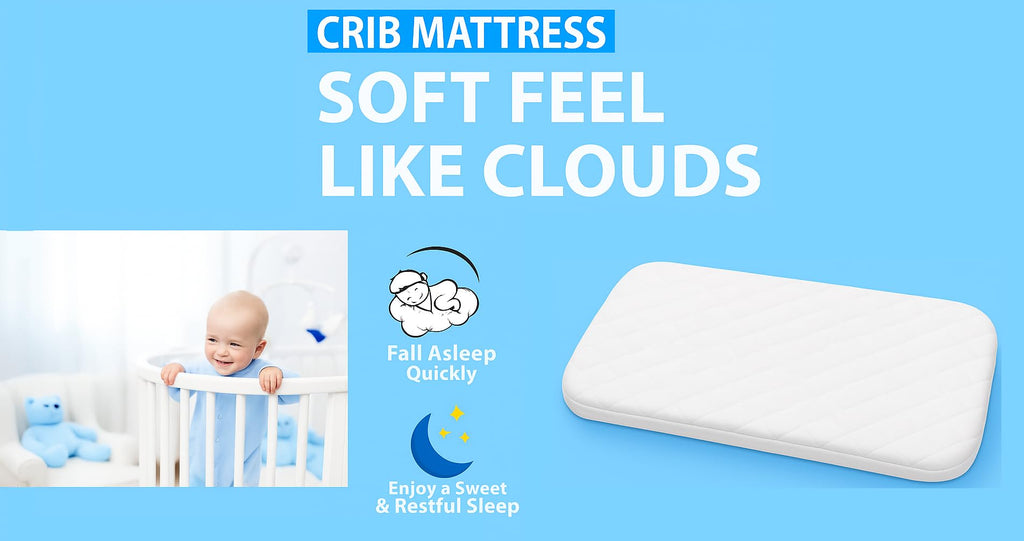Toddler Cot Mattress 120 x 60 x 5 cm – Extra Thick Baby Mattress for Cot Beds – Quilted Polypropylene Cover – Firm Foam Support, Removable Cover – UK Made